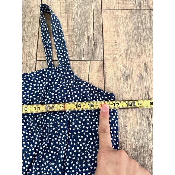 & OTHER STORIES Women's Blue & White Floral Print Relaxed Jumpsuit Size 8 - Picture 9 of 11